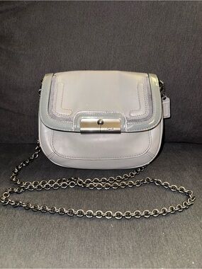 Coach Kristin Spectator Leather Crossbody 46004 Gunmetal Hardware